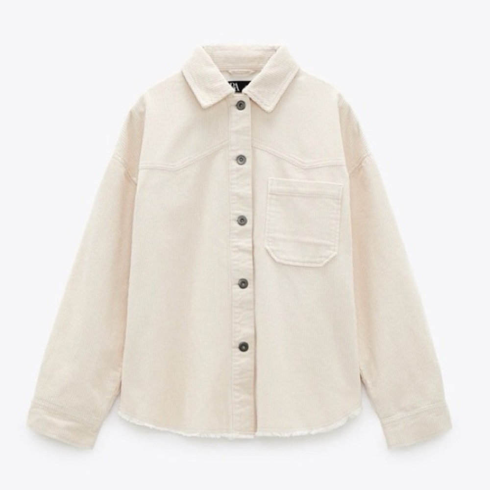 Zara Ribbed Corduroy Overshirt
